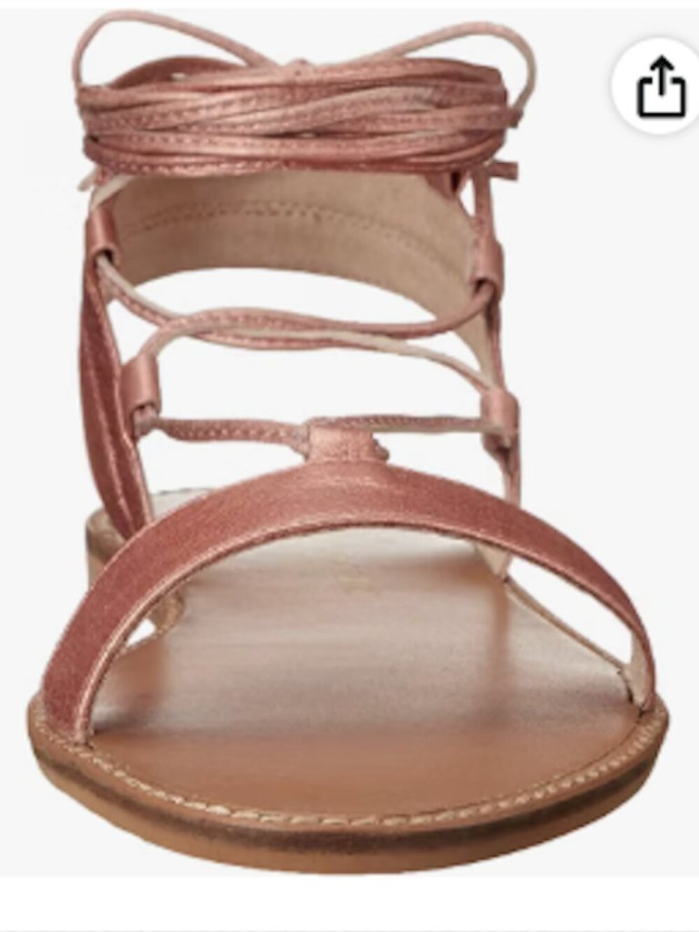 NEW Chinese Laundry Kristin Cavallari Belle Ankle Wrap Sandal Rose Gold- 7.5